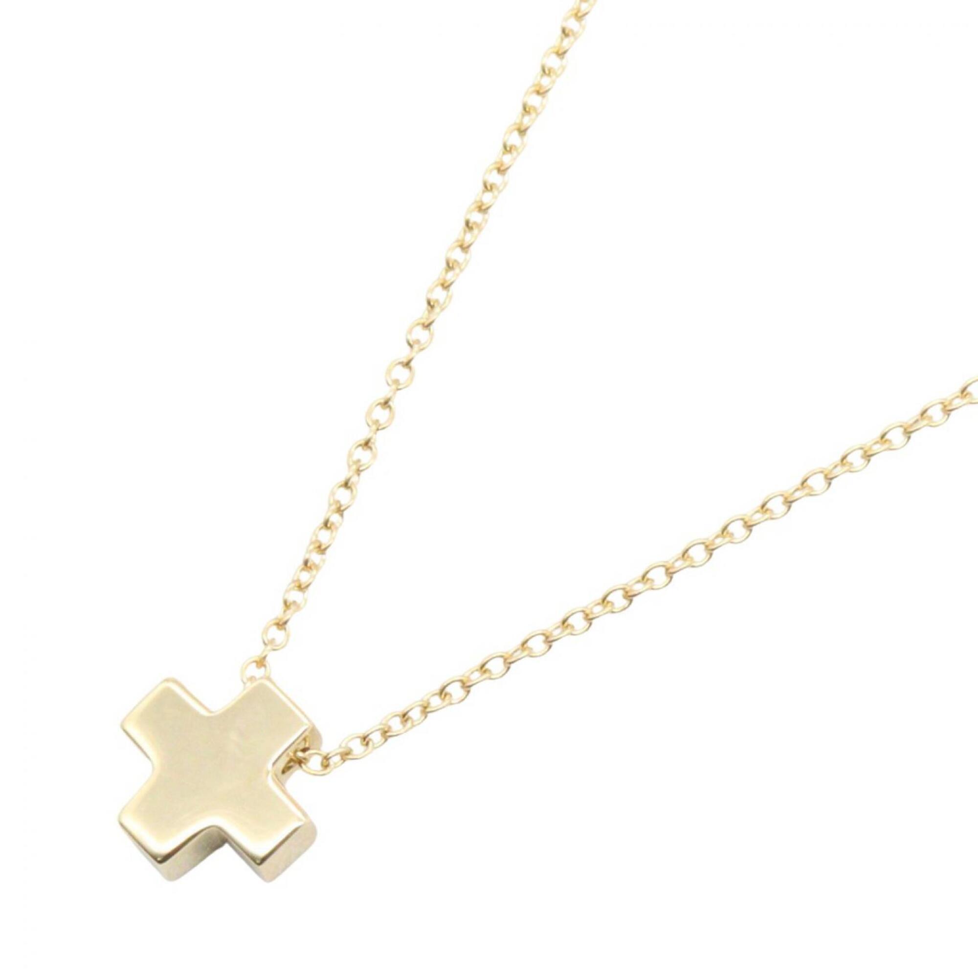 Tiffany  Co Roman Cross Necklace 18k Yellow Gold Womens Jewelry Gold
